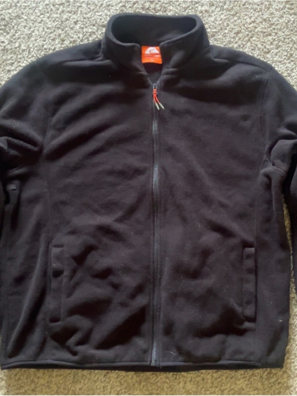 Ozark Trail Men's Black Full-Zip Fleece Jacket